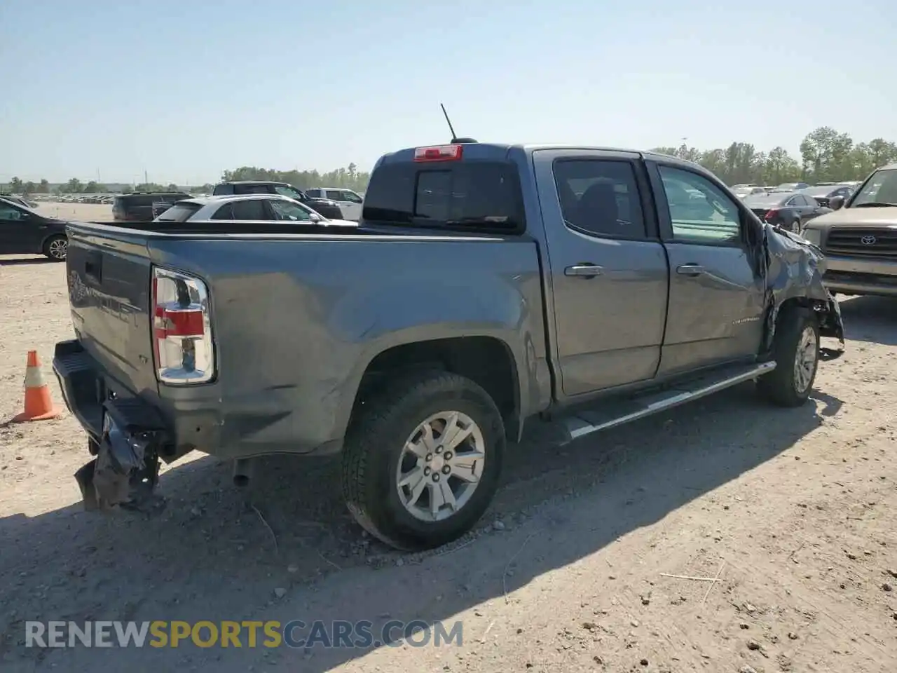 3 Фотография поврежденного автомобиля 1GCGSCEN1M1275651 CHEVROLET COLORADO 2021