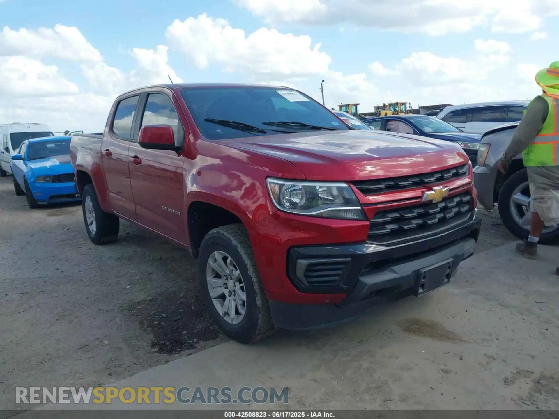 1 Фотография поврежденного автомобиля 1GCGSCEN2M1125953 CHEVROLET COLORADO 2021