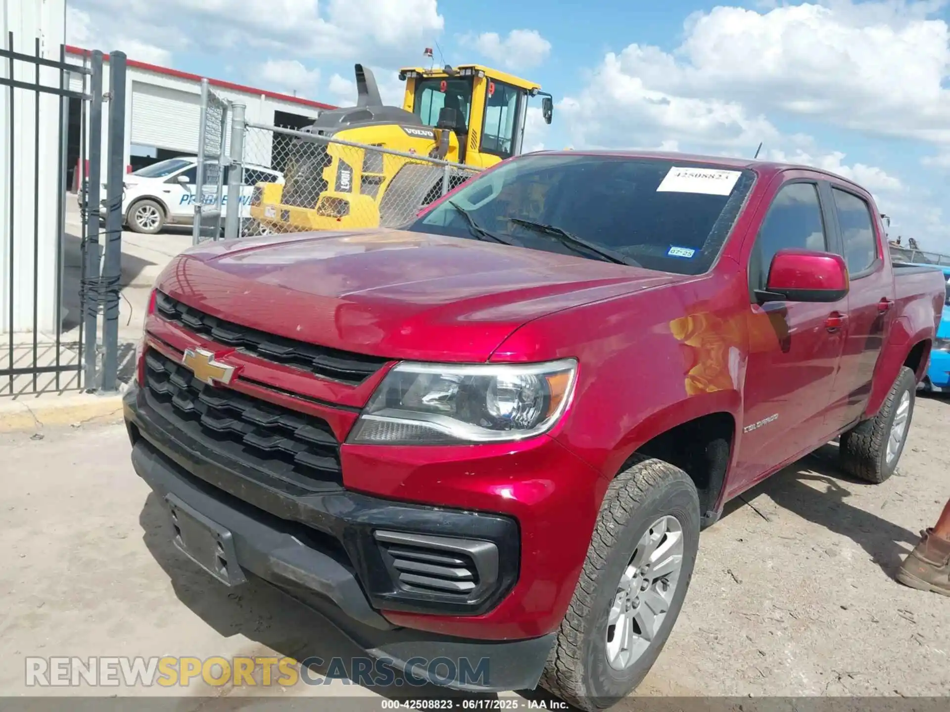 2 Фотография поврежденного автомобиля 1GCGSCEN2M1125953 CHEVROLET COLORADO 2021