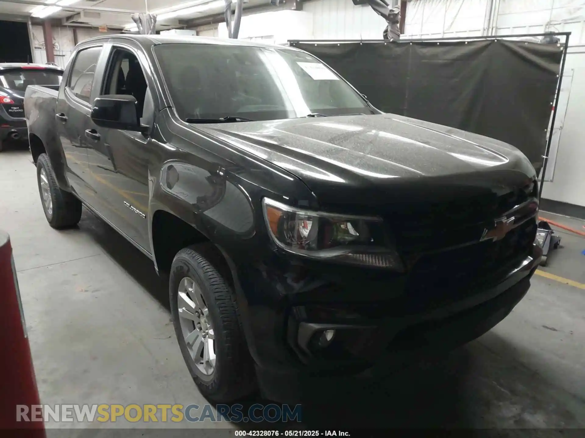 1 Photograph of a damaged car 1GCGSCEN2M1195243 CHEVROLET COLORADO 2021