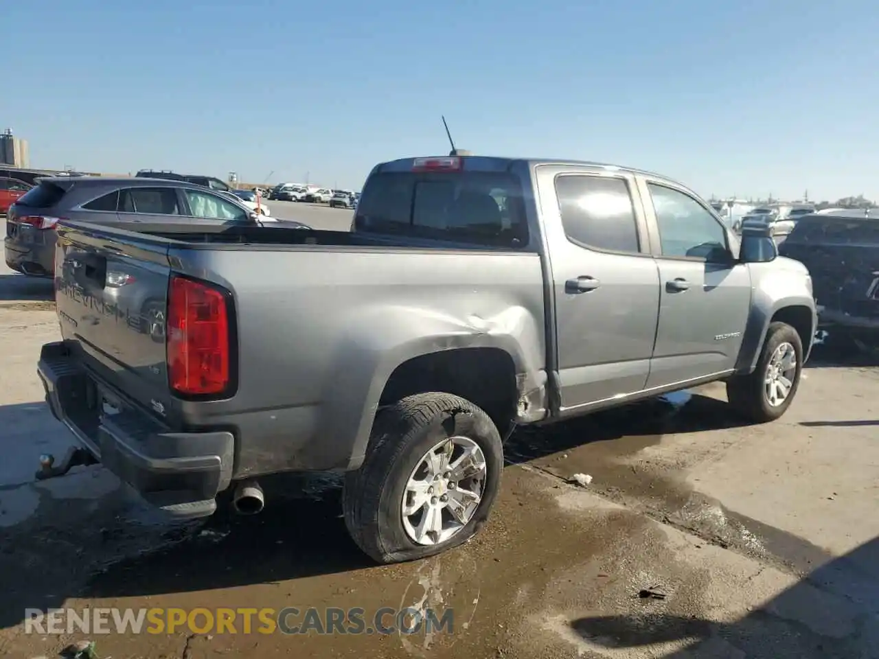 3 Фотография поврежденного автомобиля 1GCGSCEN3M1138713 CHEVROLET COLORADO 2021