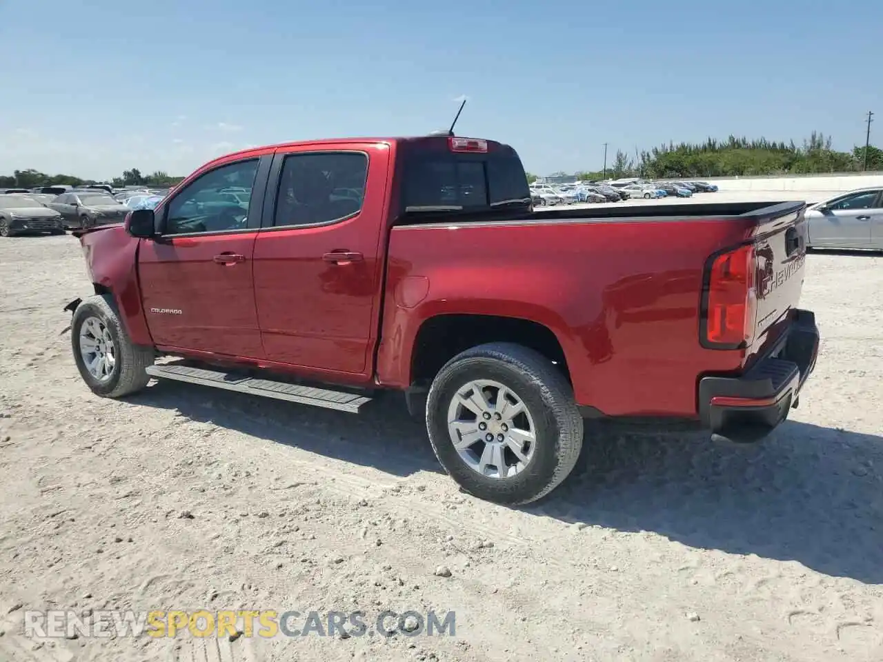 2 Photograph of a damaged car 1GCGSCEN3M1147668 CHEVROLET COLORADO 2021