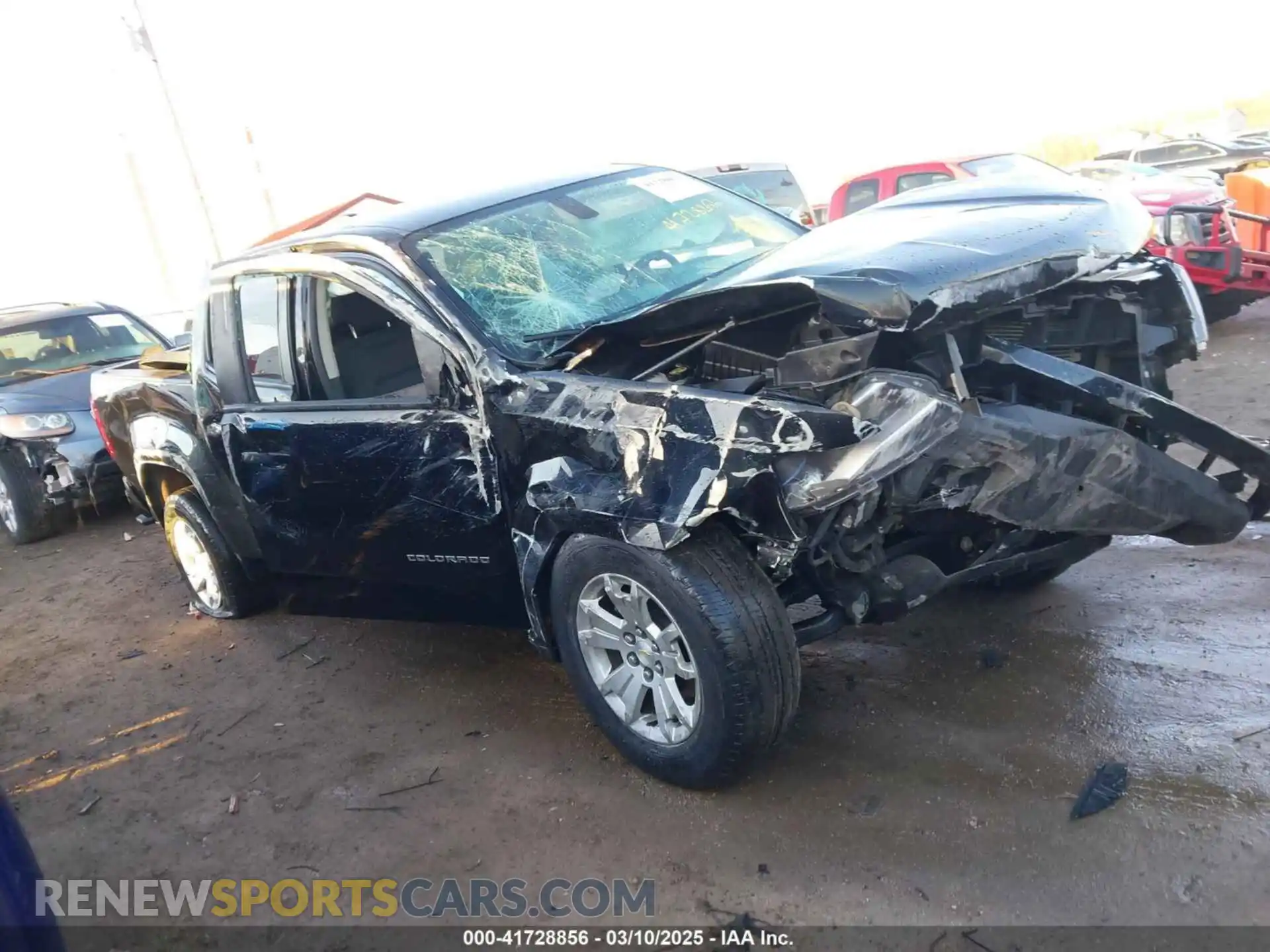 1 Photograph of a damaged car 1GCGSCEN3M1262934 CHEVROLET COLORADO 2021