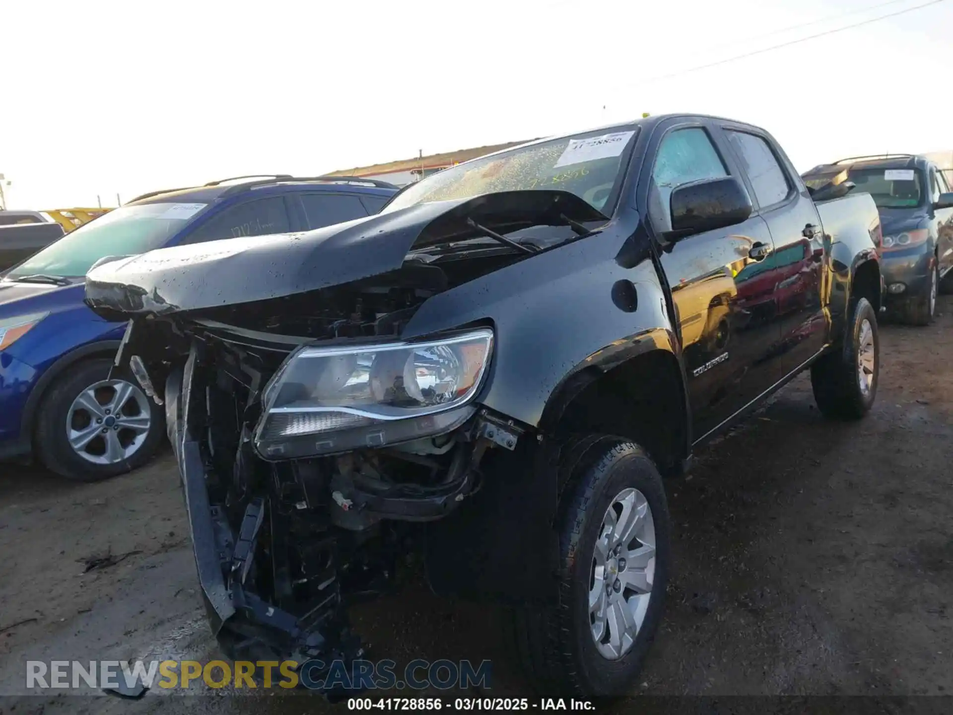 2 Photograph of a damaged car 1GCGSCEN3M1262934 CHEVROLET COLORADO 2021