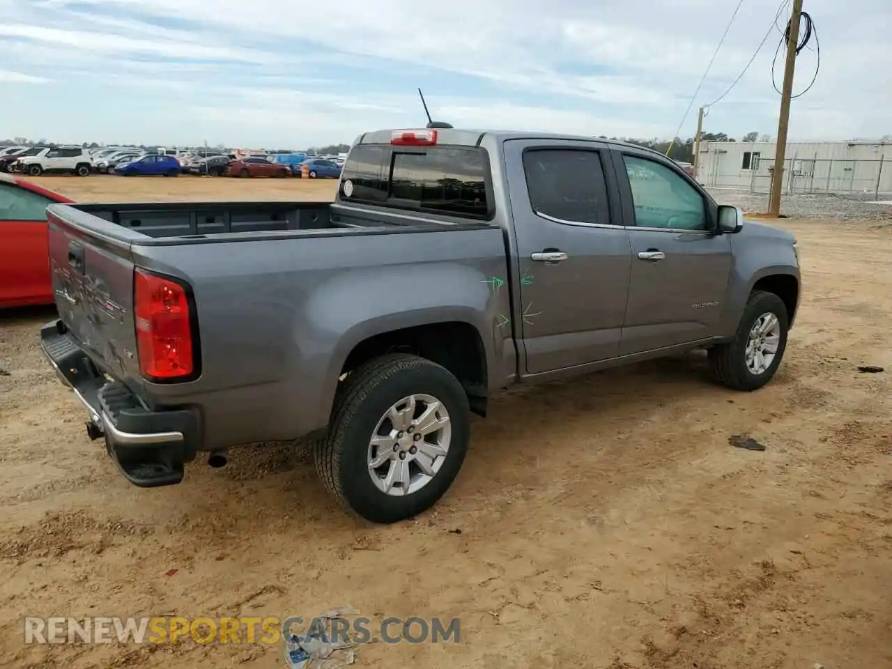 3 fotografías del automóvil dañado 1GCGSCEN3M1295691 CHEVROLET COLORADO 2021