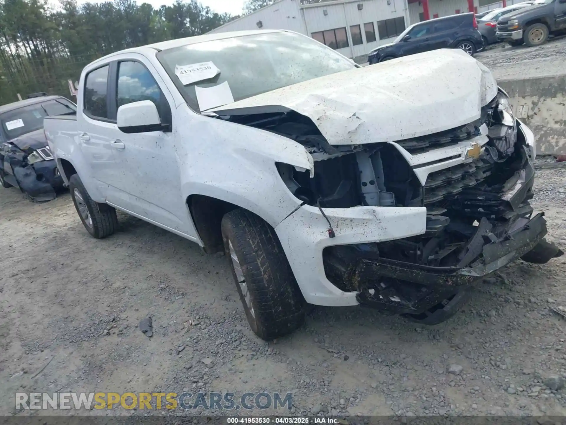 1 Photograph of a damaged car 1GCGSCEN4M1127011 CHEVROLET COLORADO 2021