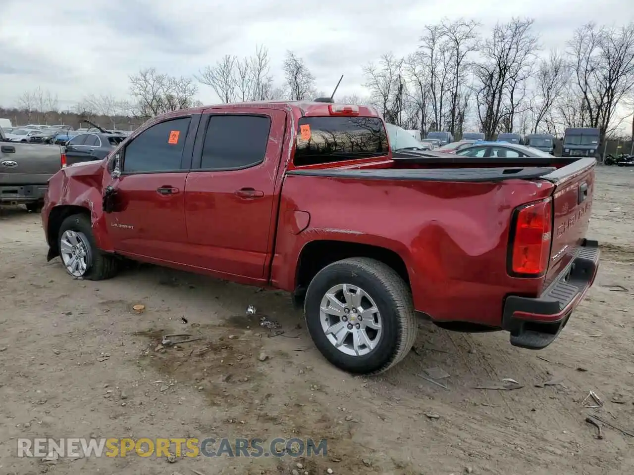 2 Фотография поврежденного автомобиля 1GCGSCEN4M1210292 CHEVROLET COLORADO 2021