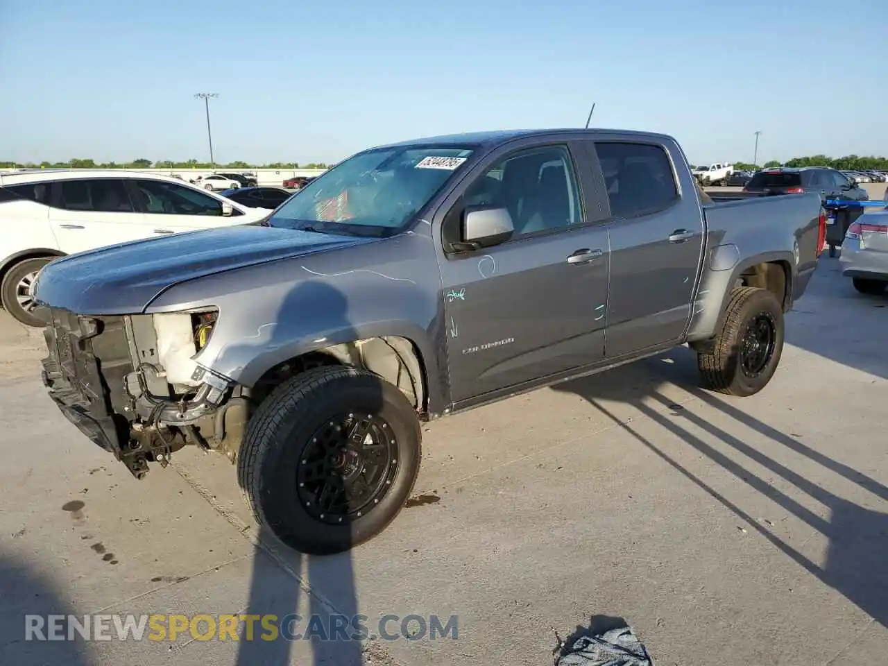1 Photograph of a damaged car 1GCGSCEN4M1259928 CHEVROLET COLORADO 2021