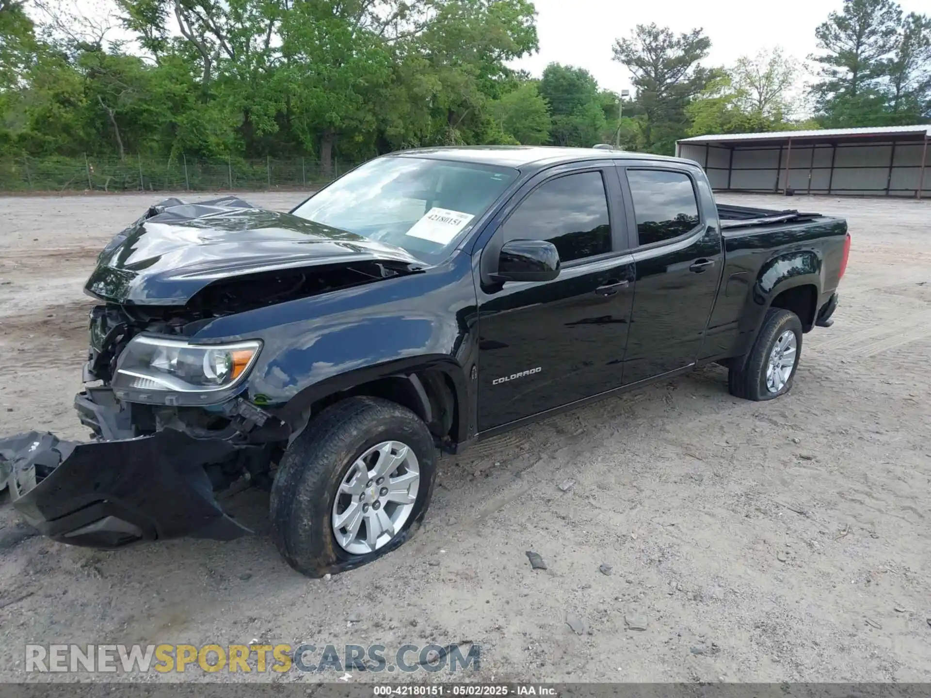2 Photograph of a damaged car 1GCGSCEN5M1181045 CHEVROLET COLORADO 2021