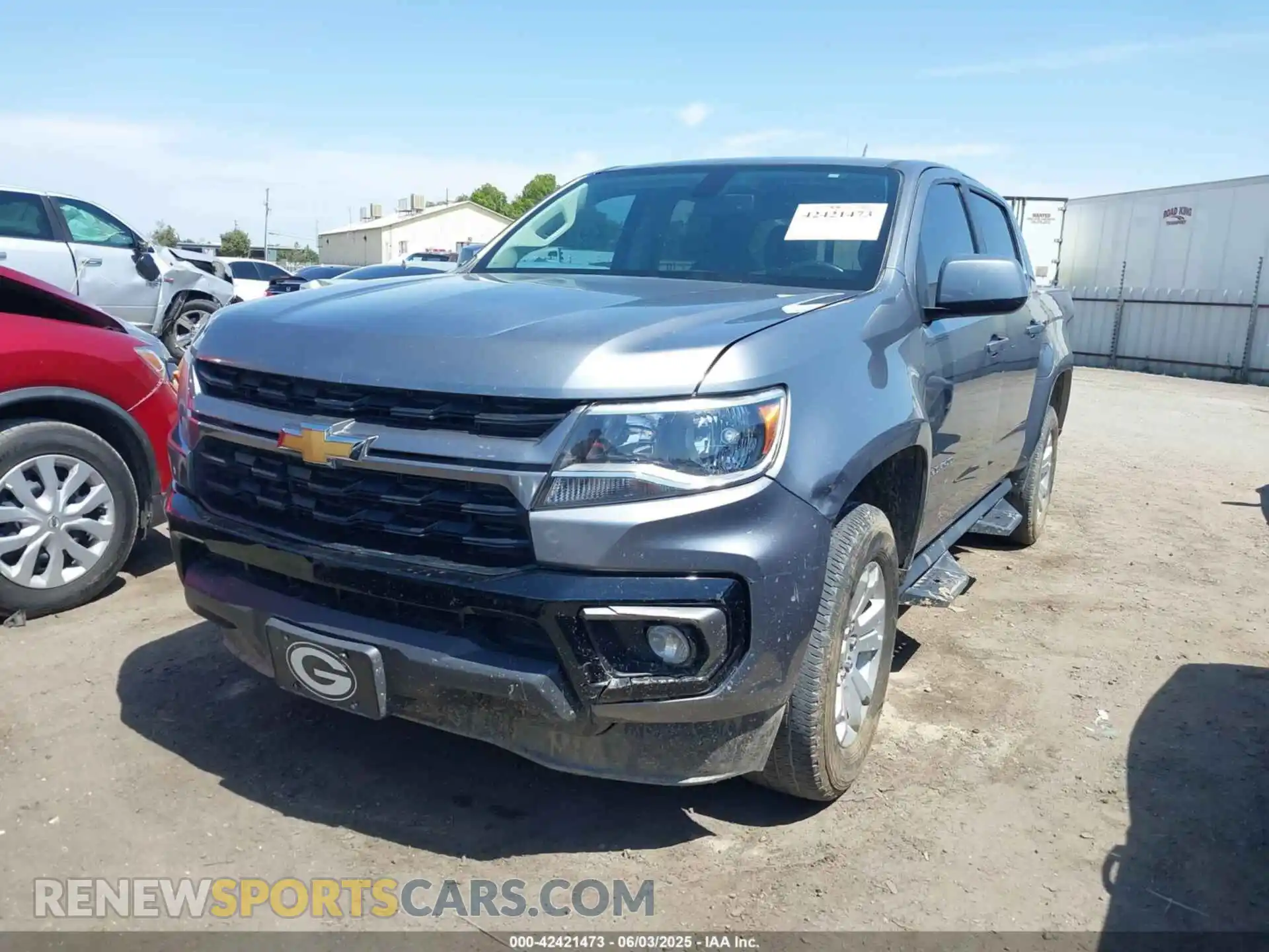 2 Photograph of a damaged car 1GCGSCEN5M1183801 CHEVROLET COLORADO 2021