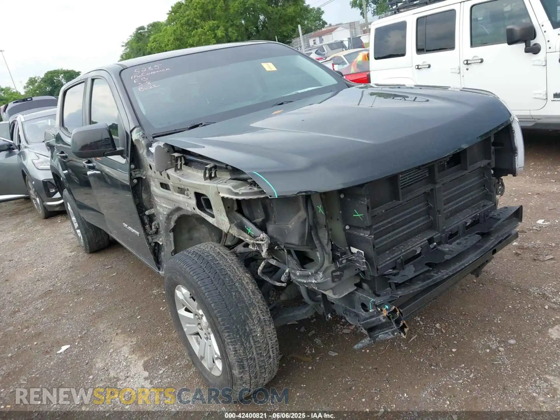 1 Photograph of a damaged car 1GCGSCEN6M1130749 CHEVROLET COLORADO 2021