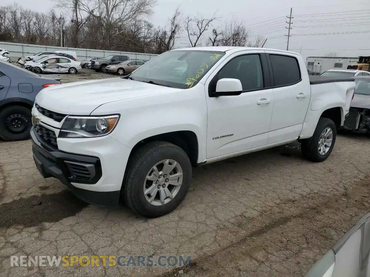 1 Photograph of a damaged car 1GCGSCEN6M1132081 CHEVROLET COLORADO 2021