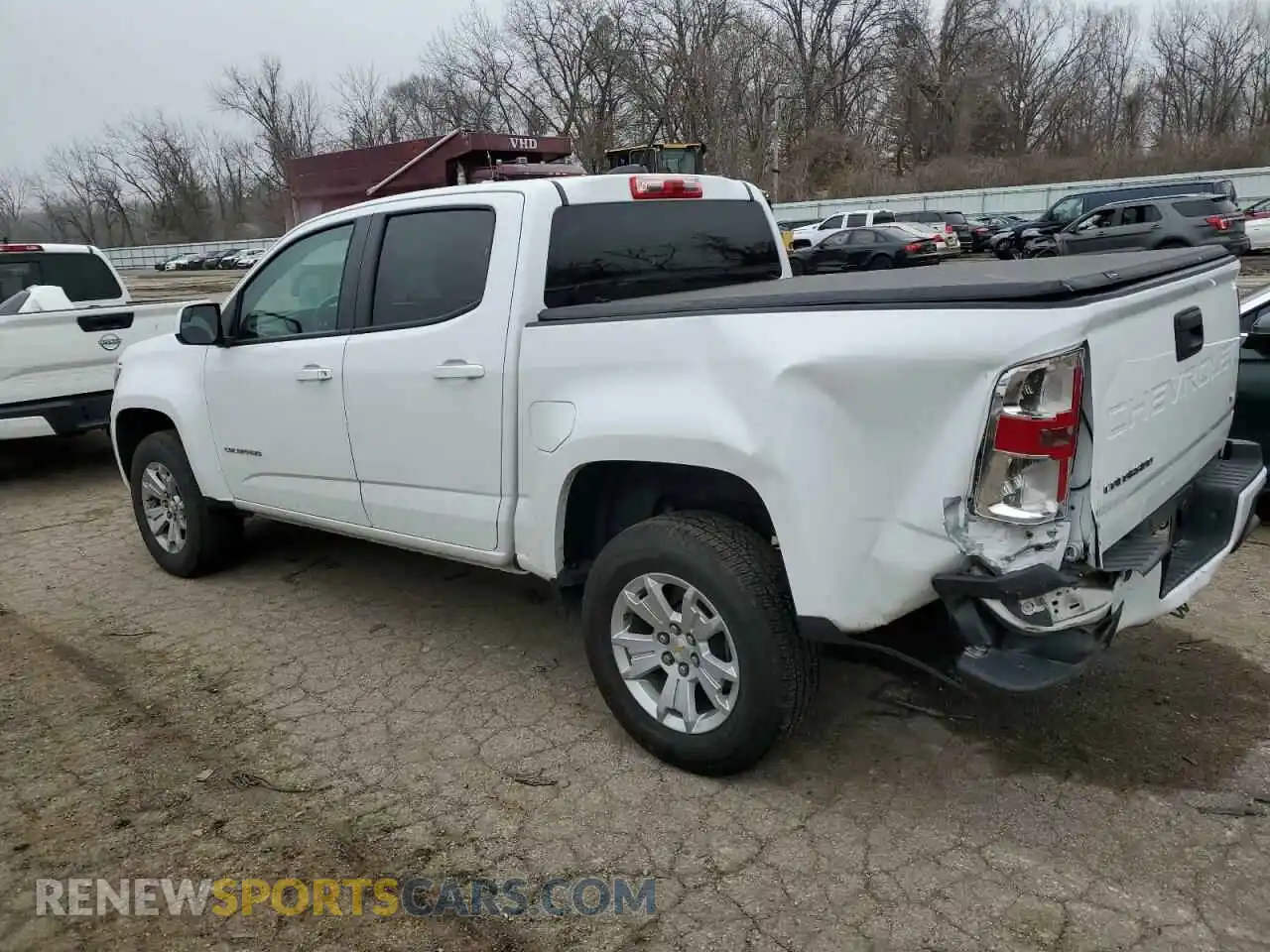 2 Photograph of a damaged car 1GCGSCEN6M1132081 CHEVROLET COLORADO 2021