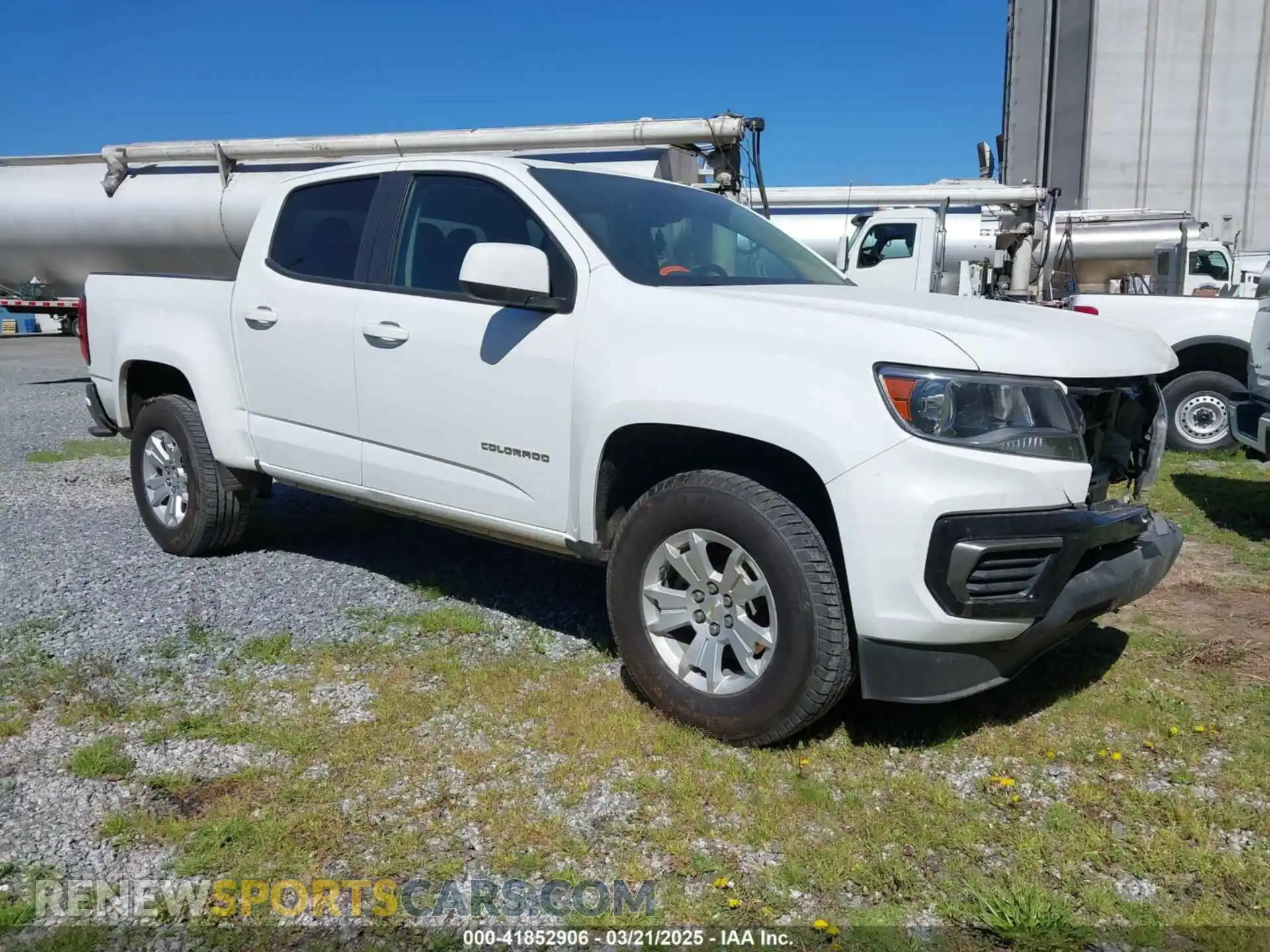1 Photograph of a damaged car 1GCGSCEN6M1163816 CHEVROLET COLORADO 2021