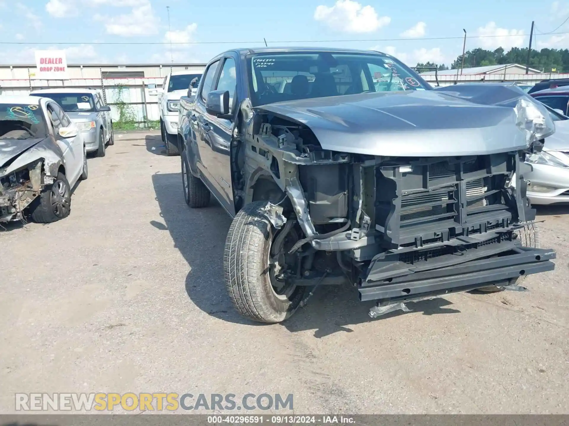 1 Photograph of a damaged car 1GCGSCEN7M1209427 CHEVROLET COLORADO 2021