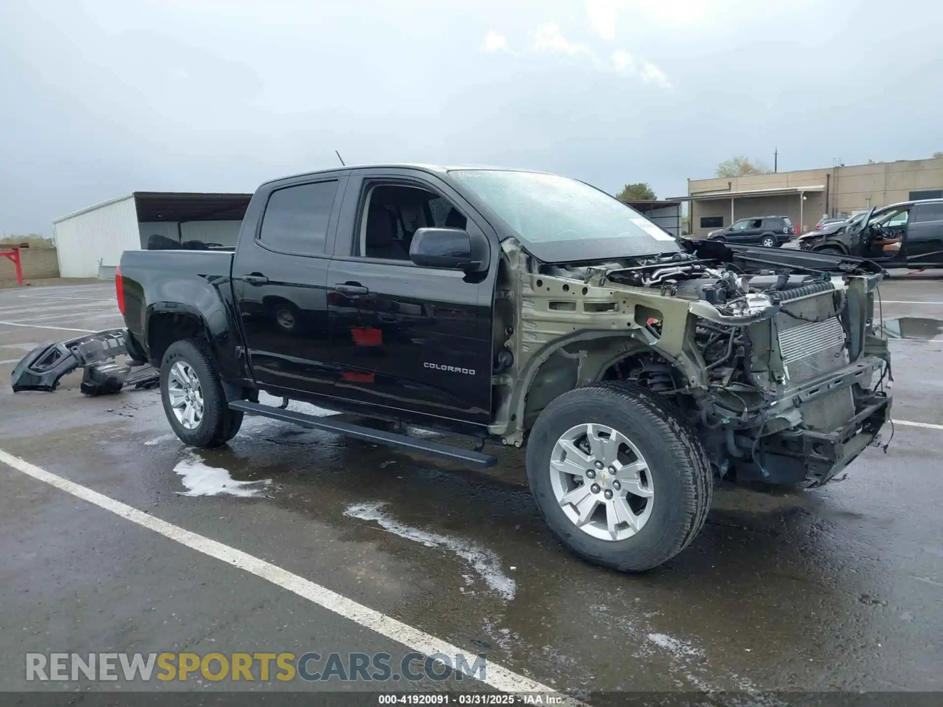 1 Photograph of a damaged car 1GCGSCEN7M1239057 CHEVROLET COLORADO 2021
