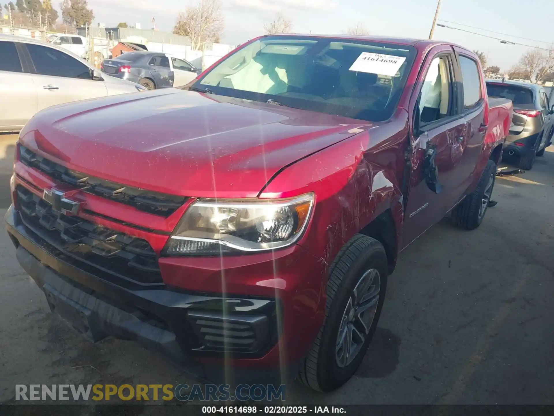 2 fotografías del automóvil dañado 1GCGSCEN8M1153319 CHEVROLET COLORADO 2021