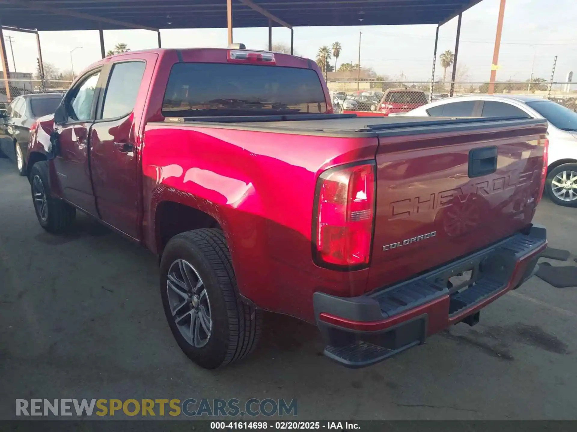 3 fotografías del automóvil dañado 1GCGSCEN8M1153319 CHEVROLET COLORADO 2021