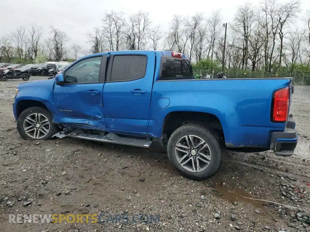 2 Photograph of a damaged car 1GCGSCEN9M1200406 CHEVROLET COLORADO 2021