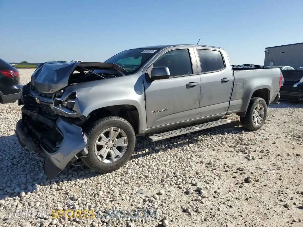 1 Фотография поврежденного автомобиля 1GCGSCENXM1232734 CHEVROLET COLORADO 2021