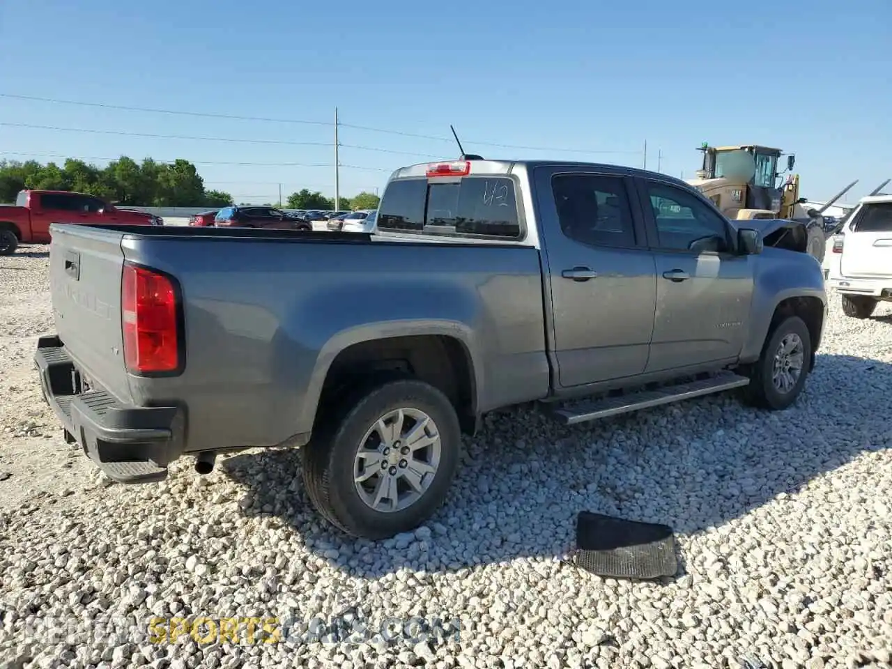 3 Фотография поврежденного автомобиля 1GCGSCENXM1232734 CHEVROLET COLORADO 2021