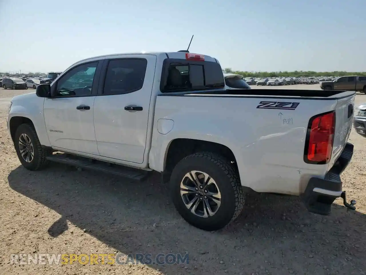 2 Photograph of a damaged car 1GCGSDEN4M1104141 CHEVROLET COLORADO 2021
