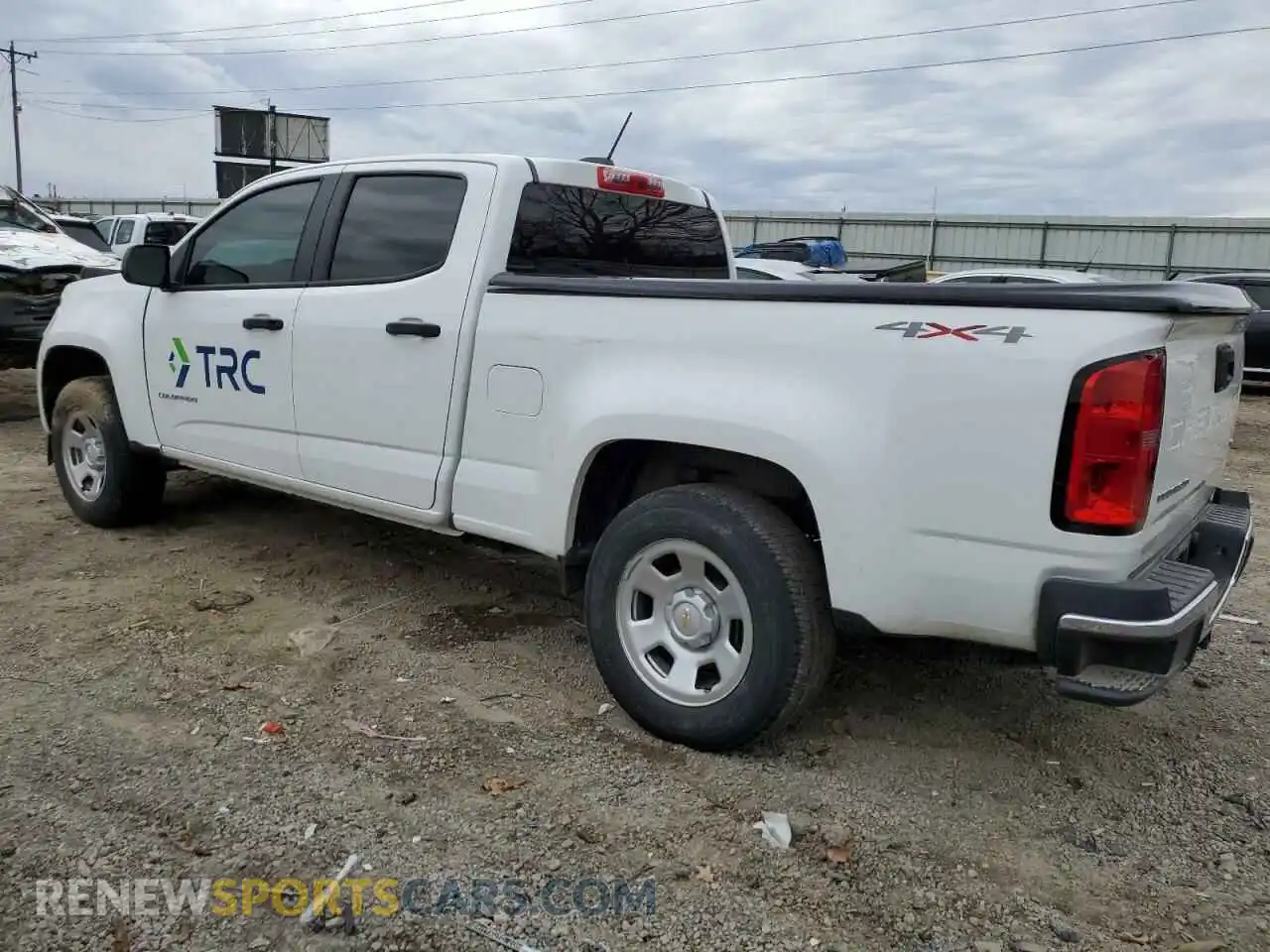 2 Photograph of a damaged car 1GCGTBEN5M1234902 CHEVROLET COLORADO 2021