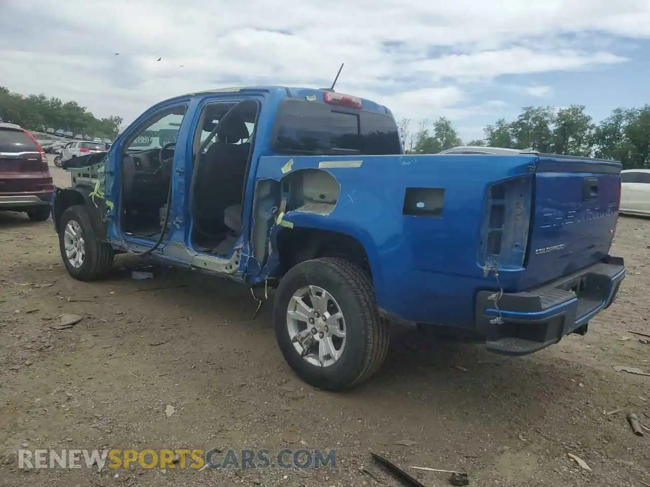 2 Photograph of a damaged car 1GCGTCEN0M1298786 CHEVROLET COLORADO 2021