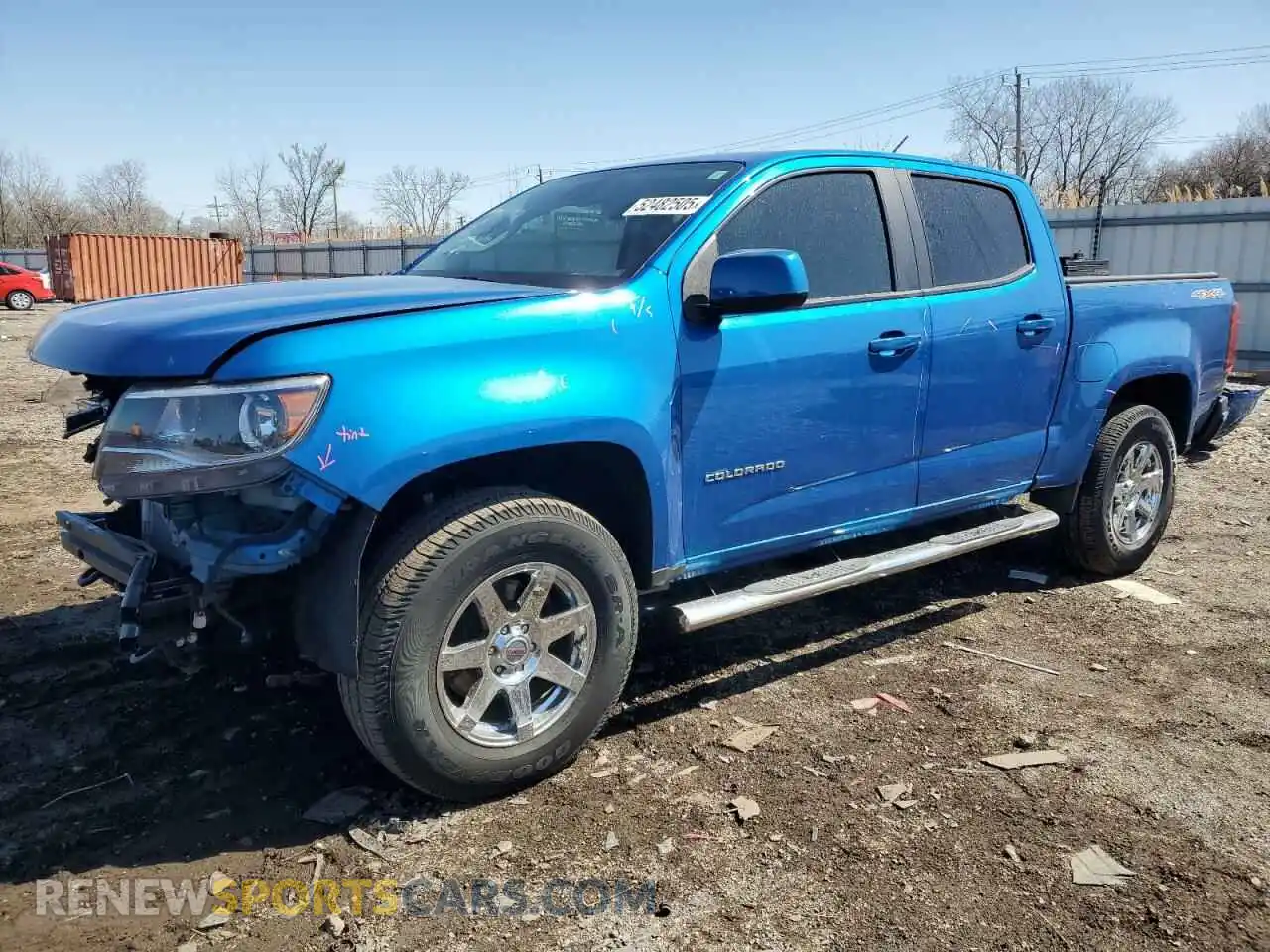 1 Photograph of a damaged car 1GCGTCEN2M1226861 CHEVROLET COLORADO 2021