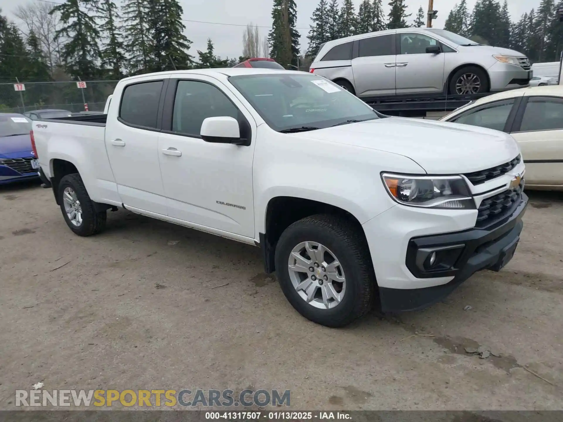 1 Photograph of a damaged car 1GCGTCEN5M1177381 CHEVROLET COLORADO 2021