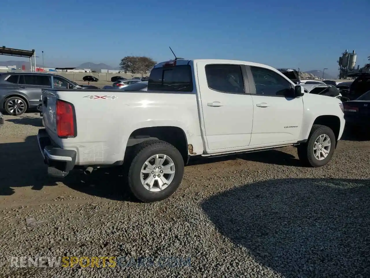 3 Photograph of a damaged car 1GCGTCEN5M1232539 CHEVROLET COLORADO 2021