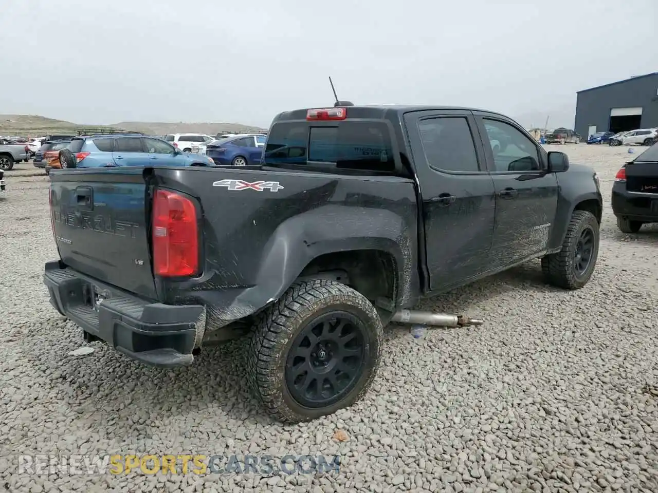 3 Photograph of a damaged car 1GCGTCEN5M1288853 CHEVROLET COLORADO 2021