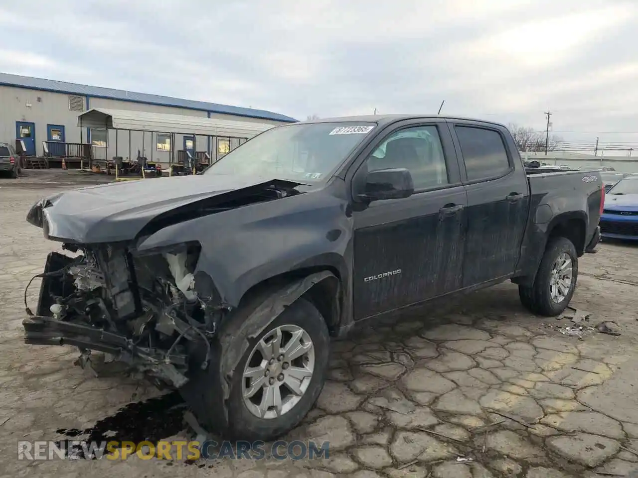 1 Фотография поврежденного автомобиля 1GCGTCENXM1279520 CHEVROLET COLORADO 2021