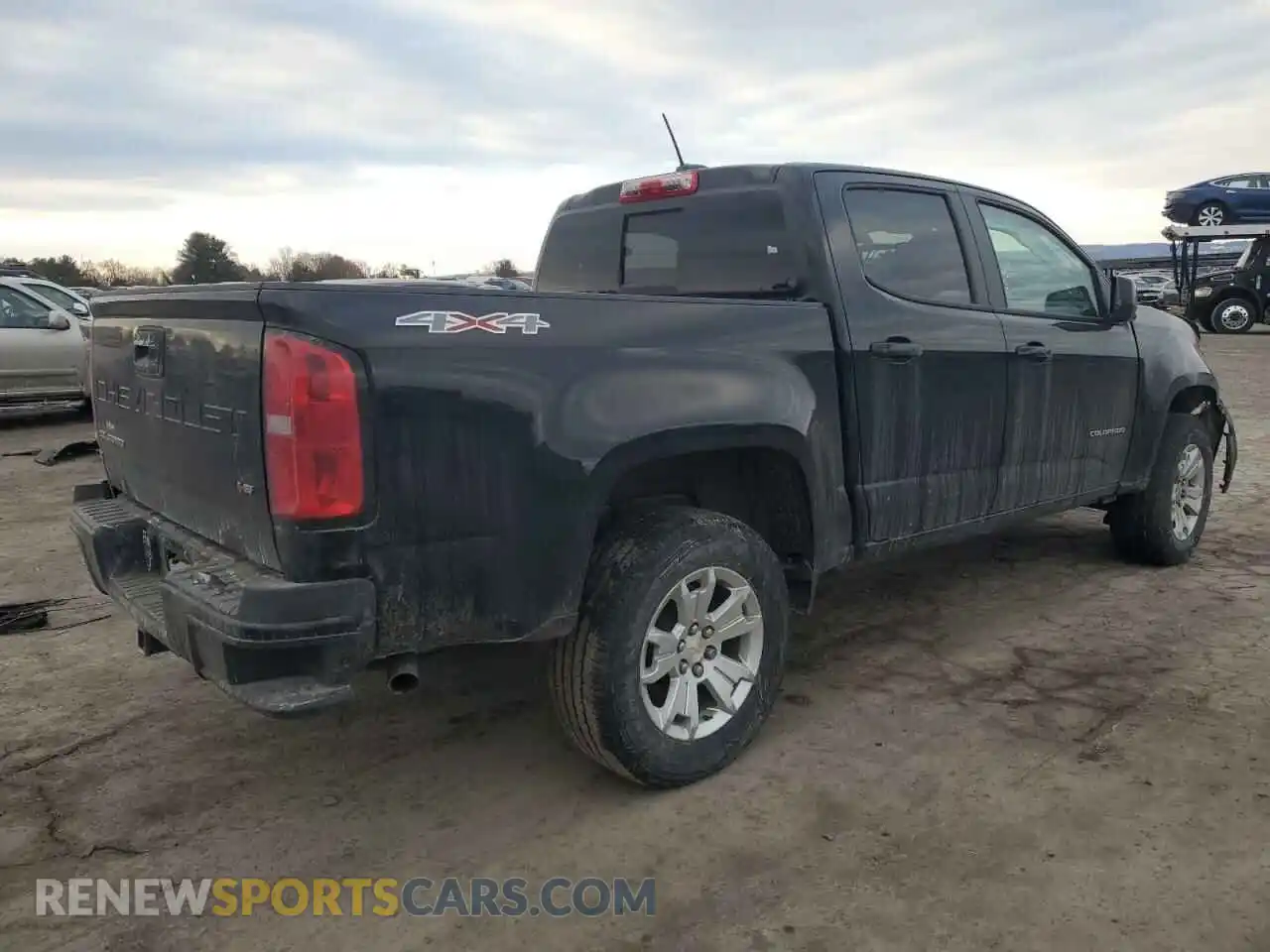 3 Фотография поврежденного автомобиля 1GCGTCENXM1279520 CHEVROLET COLORADO 2021