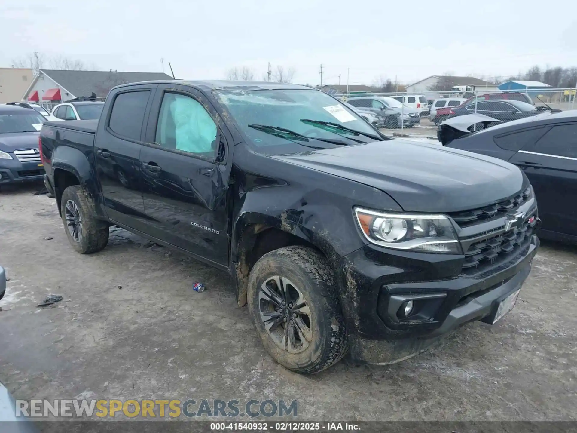 1 Photograph of a damaged car 1GCGTDEN0M1117014 CHEVROLET COLORADO 2021