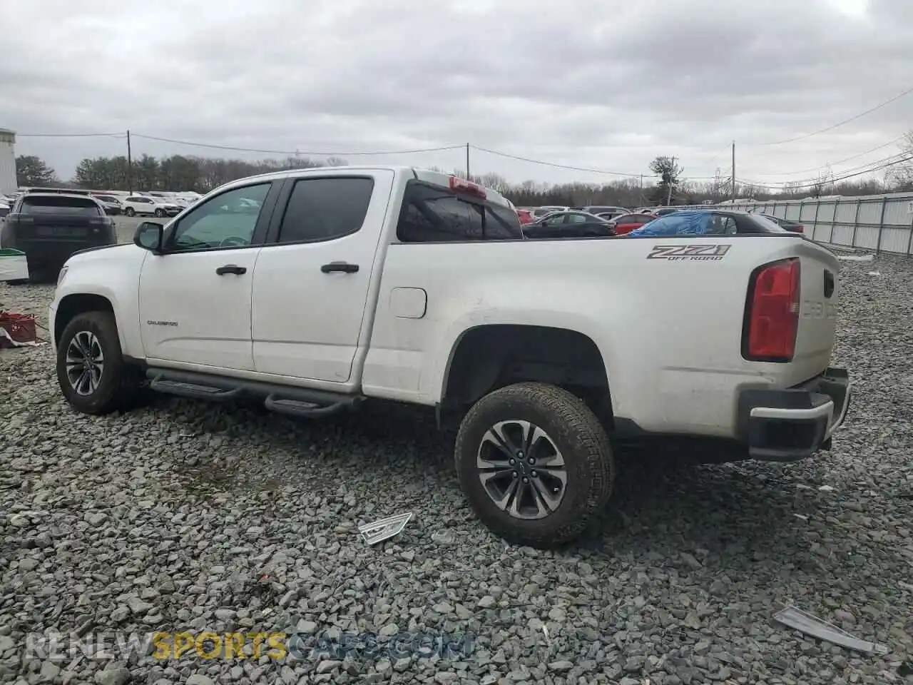 2 Photograph of a damaged car 1GCGTDEN5M1210367 CHEVROLET COLORADO 2021