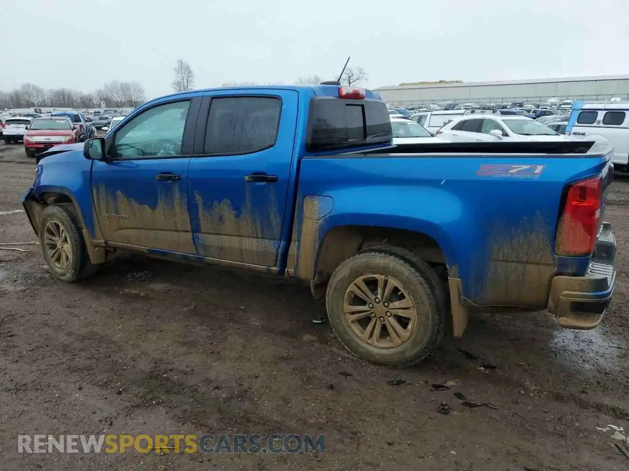 2 Photograph of a damaged car 1GCGTDEN8M1248174 CHEVROLET COLORADO 2021
