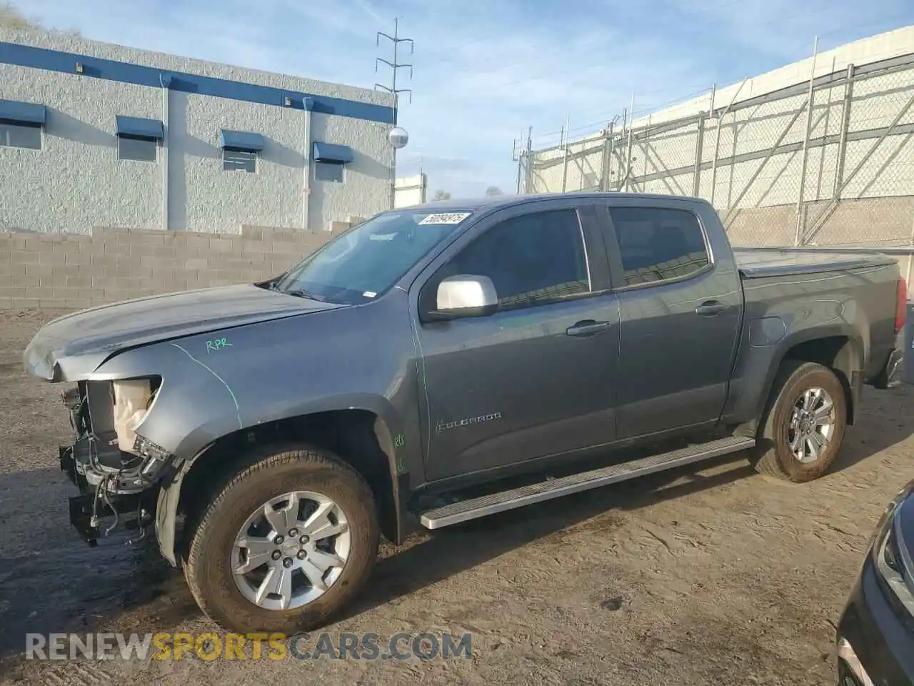 1 Photograph of a damaged car 1GCGSCENXN1106357 CHEVROLET COLORADO 2022
