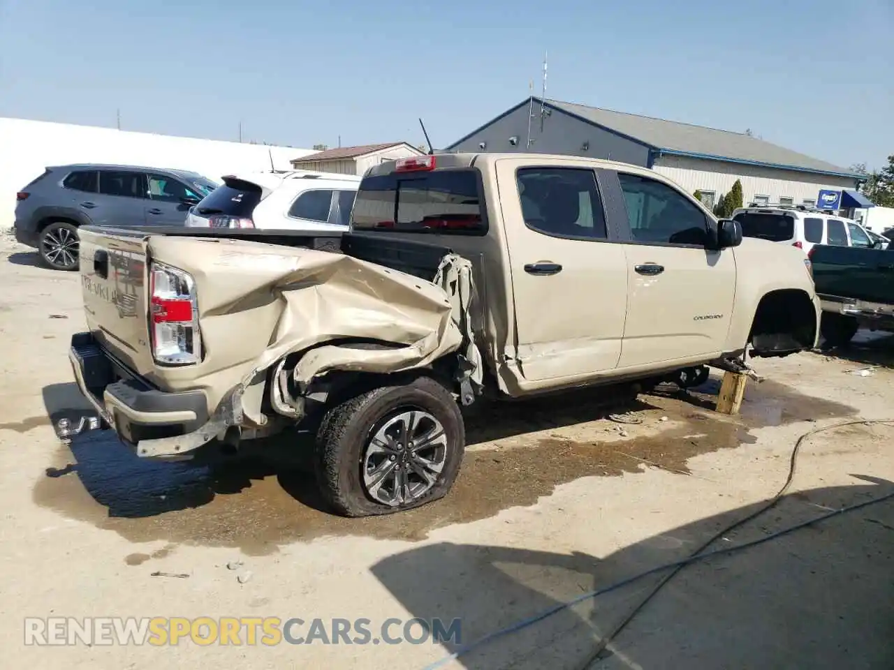 3 Photograph of a damaged car 1GCGTDEN6N1191314 CHEVROLET COLORADO 2022