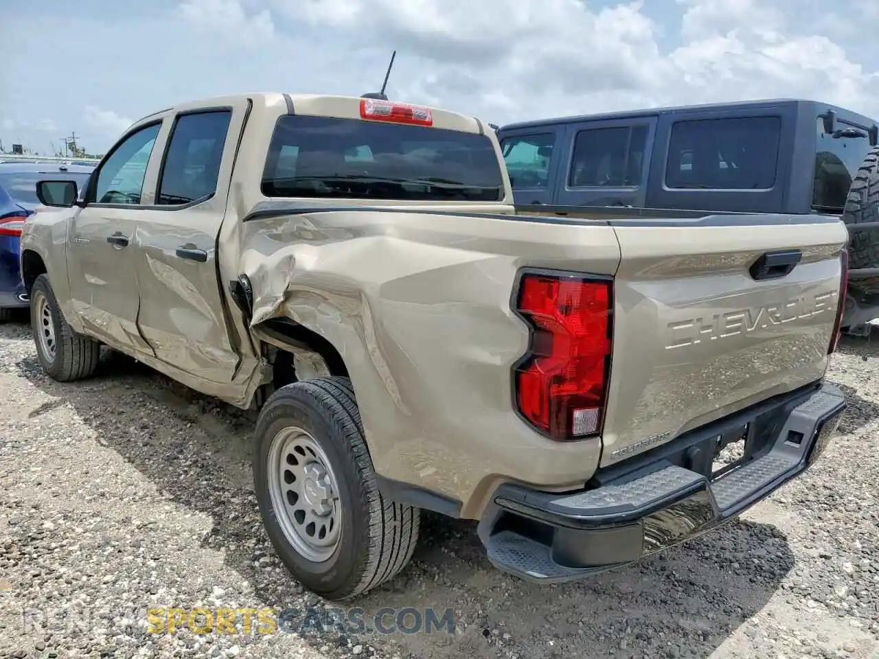 2 fotografías del automóvil dañado 1GCGSBEC9R1132222 CHEVROLET COLORADO 2024
