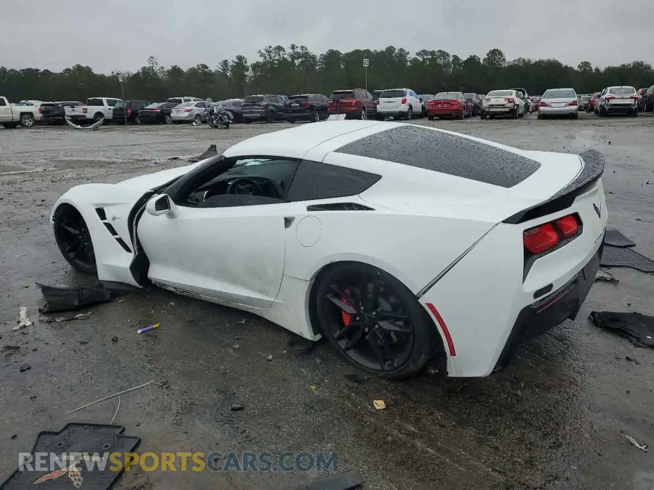 2 Photograph of a damaged car 1G1YB2D75K5120732 CHEVROLET CORVETTE 2019