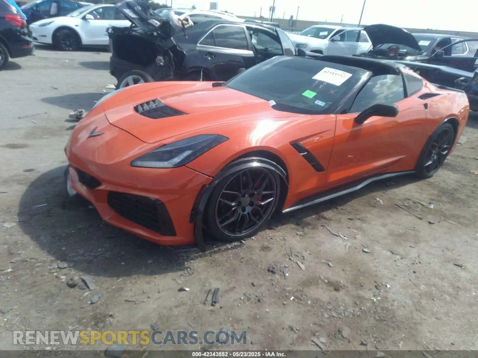 2 fotografías del automóvil dañado 1G1YC2D77K5100110 CHEVROLET CORVETTE 2019
