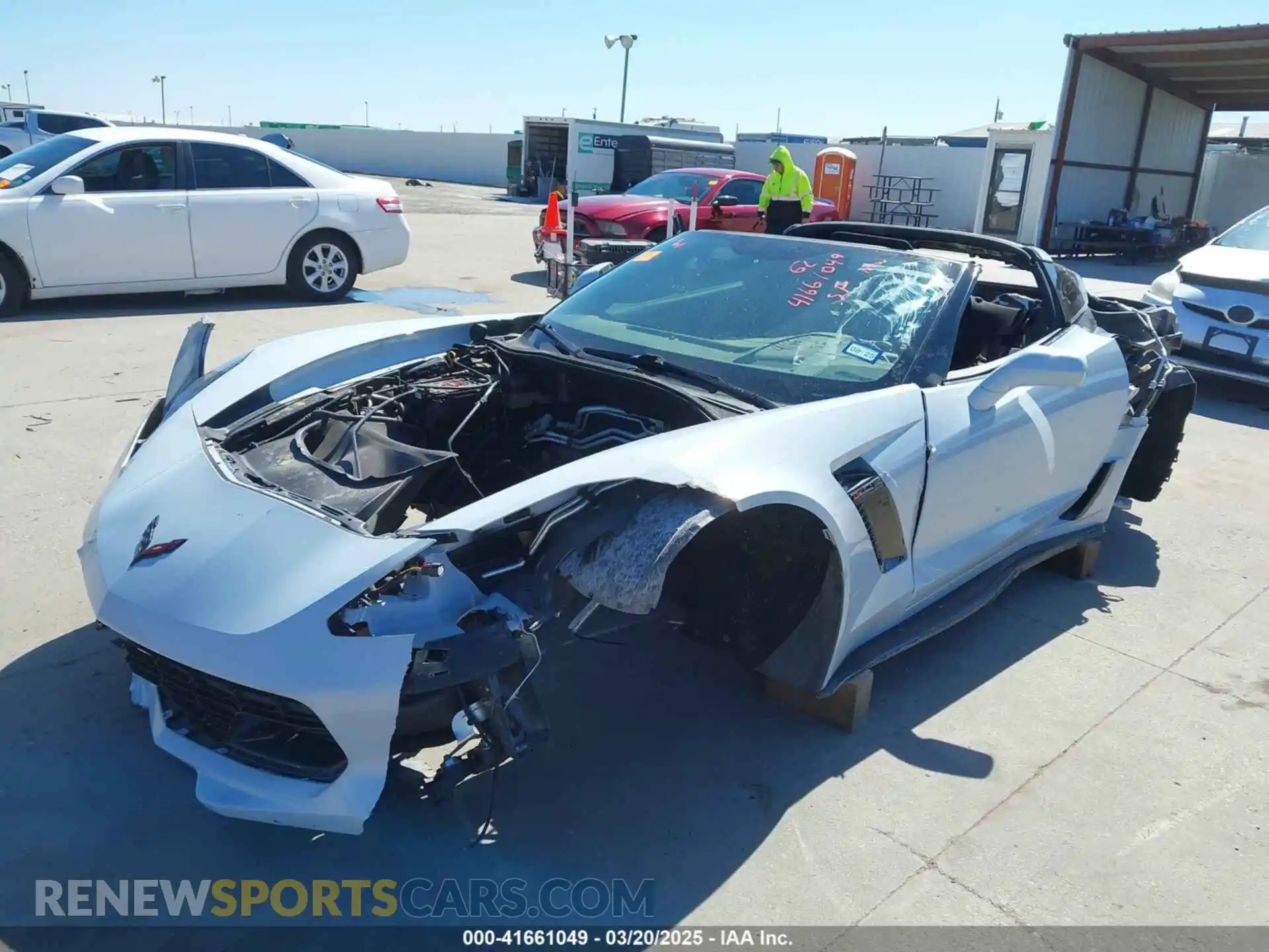 2 Photograph of a damaged car 1G1YP2D61K5600520 CHEVROLET CORVETTE 2019