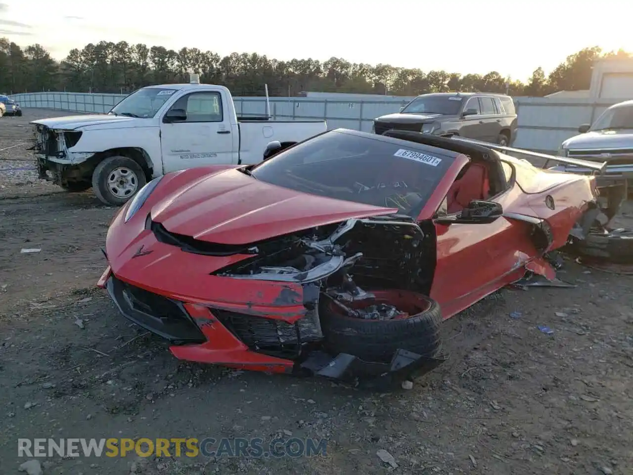 2 Photograph of a damaged car 1G1Y62D47L5109937 CHEVROLET CORVETTE 2020
