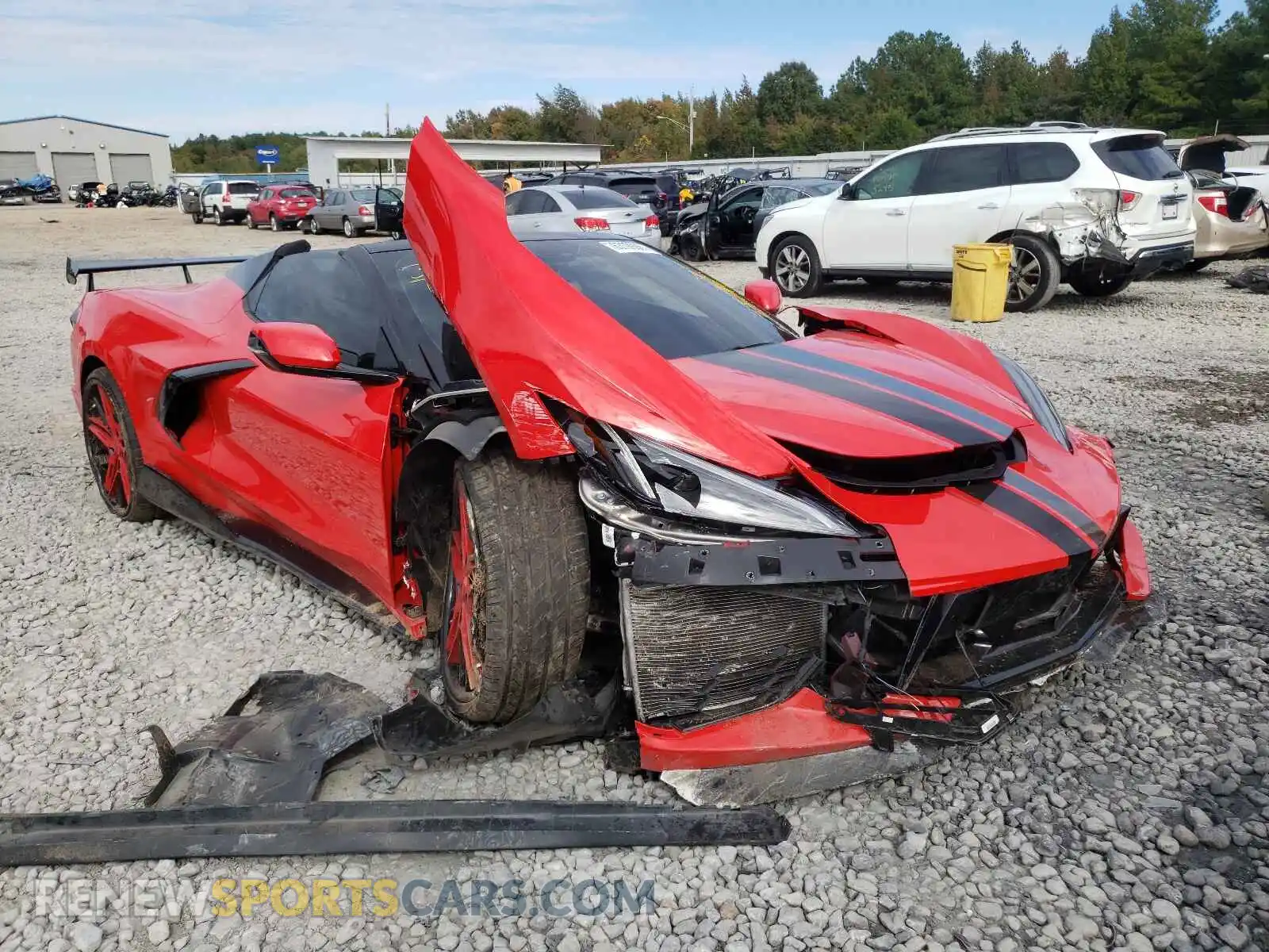 1 Photograph of a damaged car 1G1Y63D43L5113411 CHEVROLET CORVETTE 2020