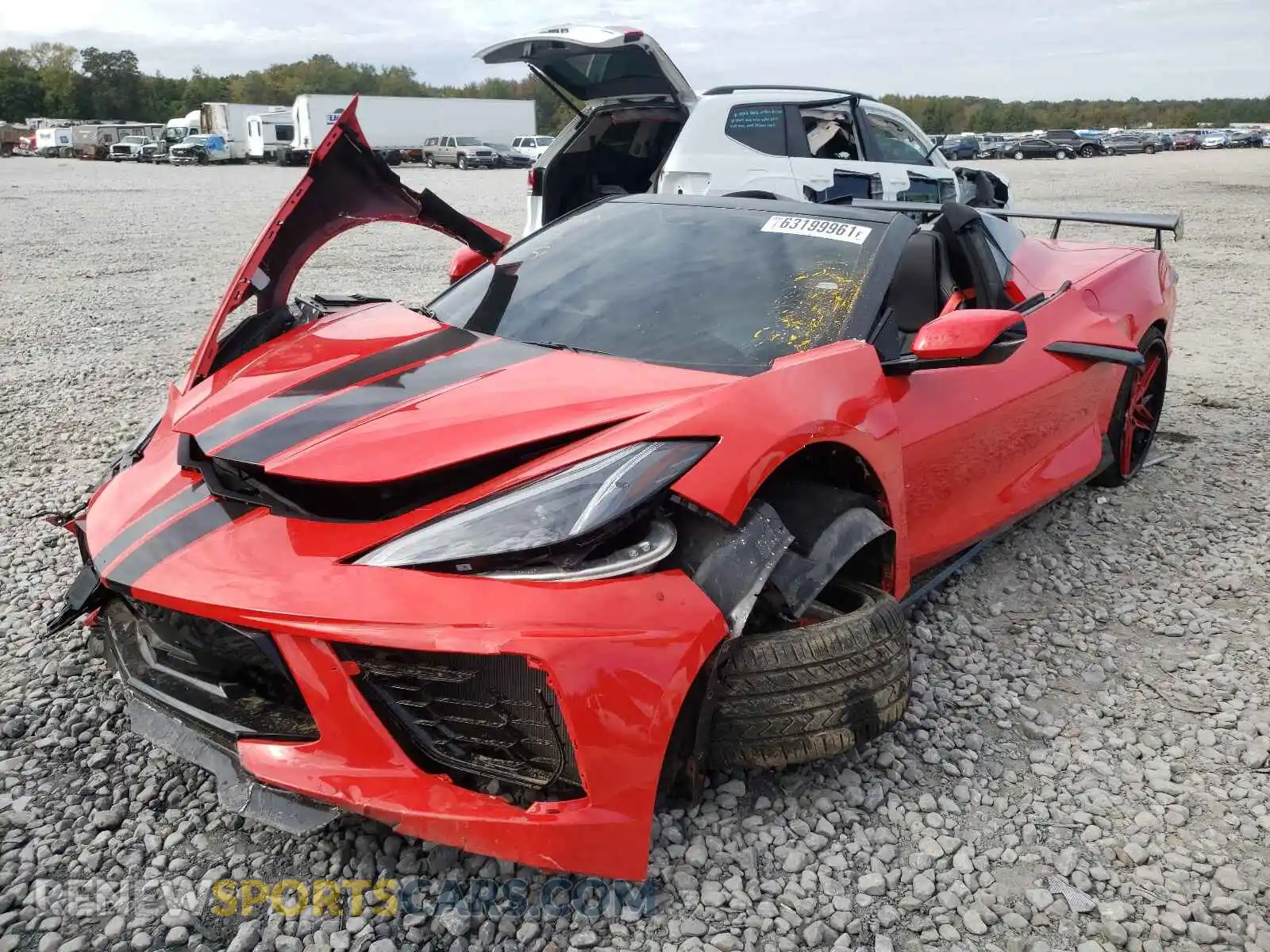 2 Photograph of a damaged car 1G1Y63D43L5113411 CHEVROLET CORVETTE 2020