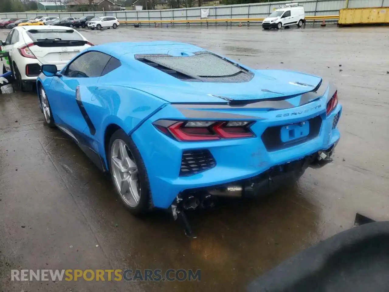 3 Photograph of a damaged car 1G1Y82D44L5118721 CHEVROLET CORVETTE 2020