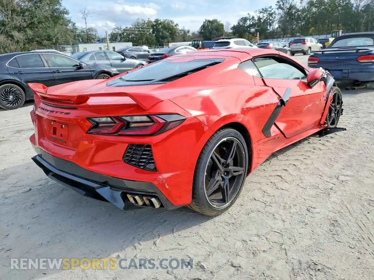 3 Photograph of a damaged car 1G1YA2D42M5122031 CHEVROLET CORVETTE 2021