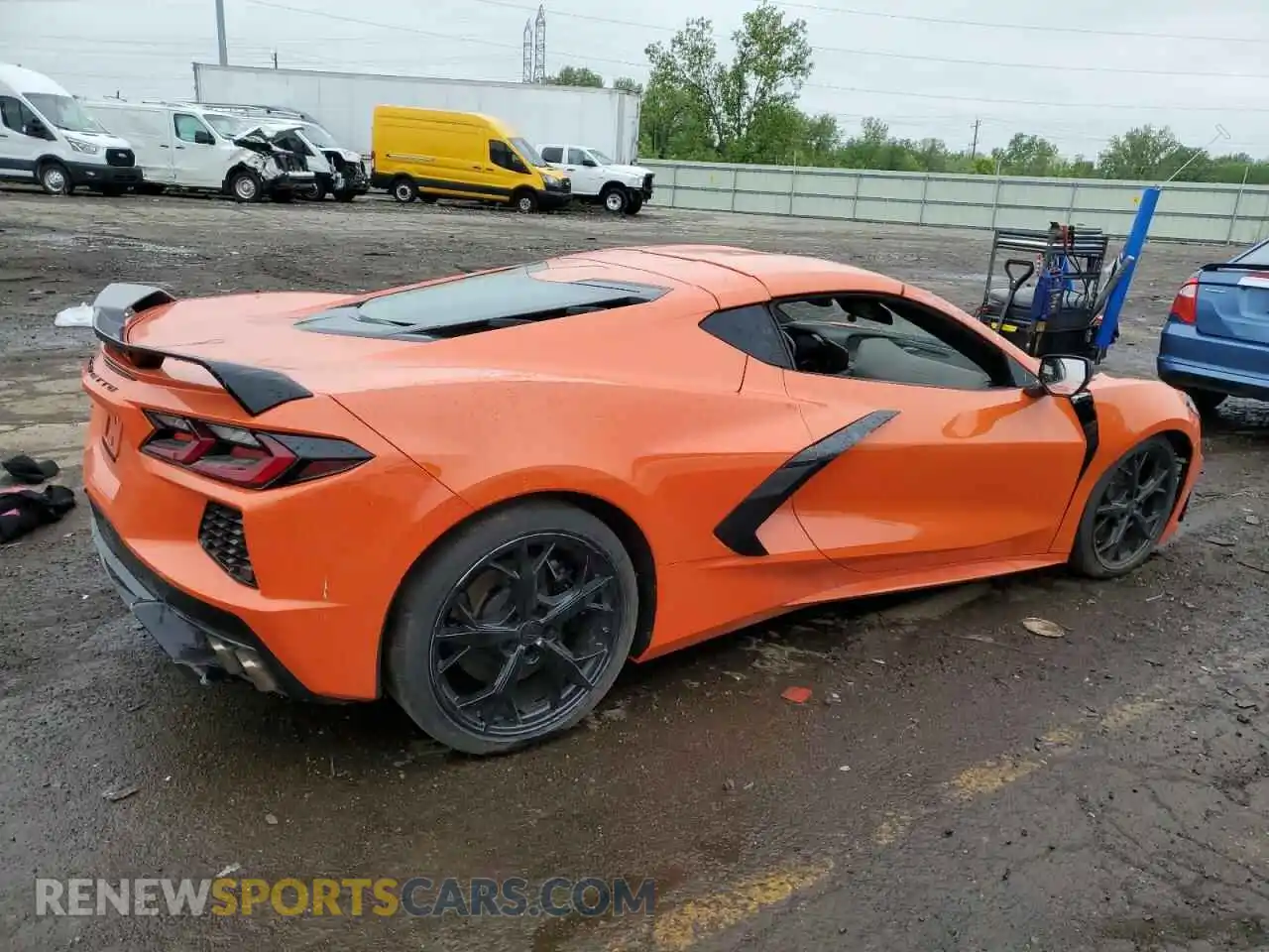 3 Photograph of a damaged car 1G1YA2D45M5114215 CHEVROLET CORVETTE 2021