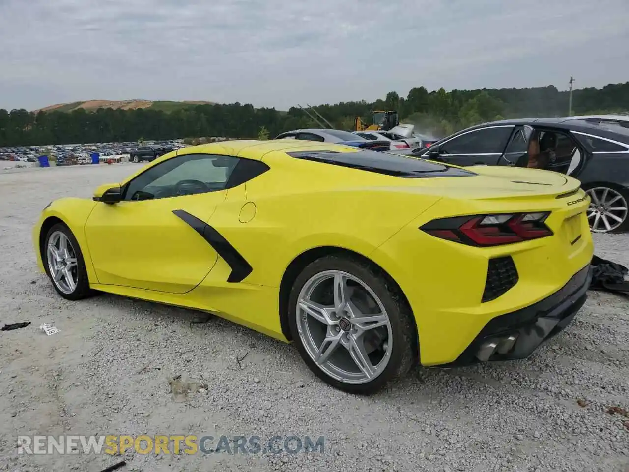 2 Photograph of a damaged car 1G1YB2D41M5125614 CHEVROLET CORVETTE 2021